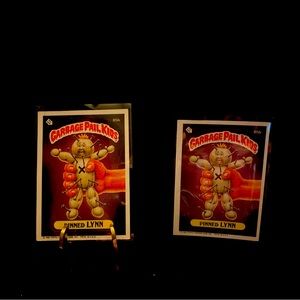 (2) 1986 Topps Garbage Pail Kids # 85b PINNED LYNN ...... Series 3 GPK MINT